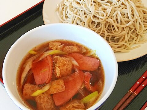 合鴨ときつねのつけ汁蕎麦